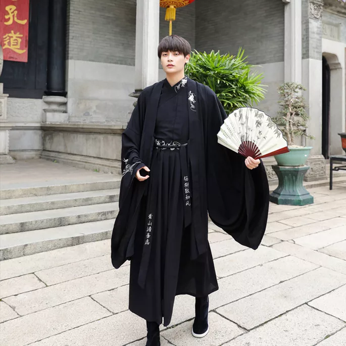 modern hanfu, mens hanfu, hanfu male