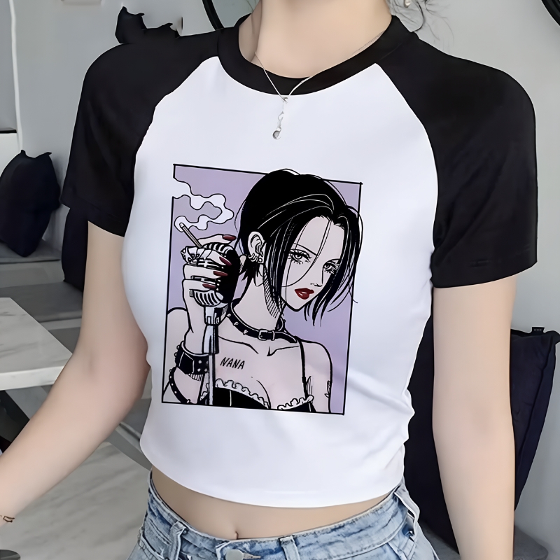 magtröja, t-shirt med anime-tryck